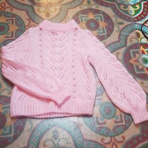 Pink Fluffy Sweater - Soft Not Itchy